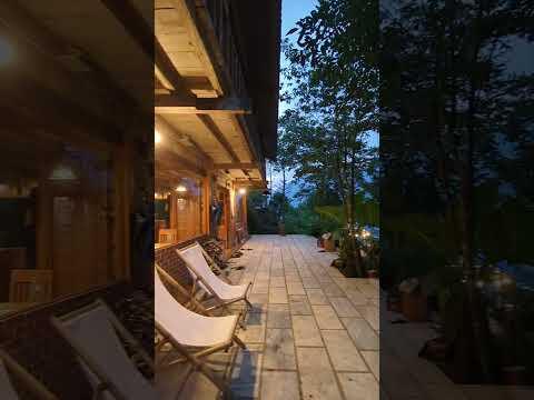 Ta Van | Evening view from the patio of Hmong House Sapa Homestay, just before dinner