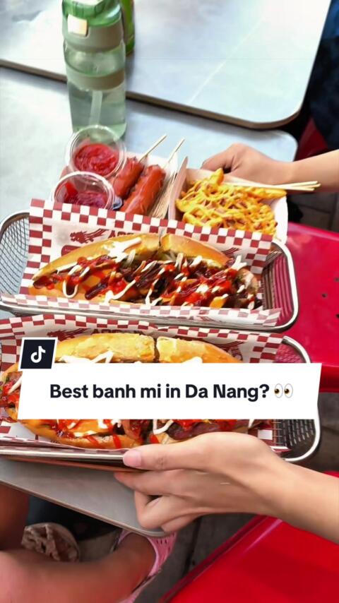 If you&rsquo;re in Da Nang you need to try this 👀🇻🇳 We&rsquo;ve tried a few banh mi spots since being here and @Bami Joy - Banh mi & Cafe is definitely up there as one of our favourites. Fresh, full of flavours and SO many different flavours to choose from ❤️ They also have snacks available and Vietnamese coffee on tap which is such a nice touch. 📍Located in Barrett Urban Zone, Da Nang Steps away from My Khe Beach 🏖️ Definitely one to add to your Da Nang food list. #banhmi #danangfood #vietnamfood #vietnamtravel #youustheworld   