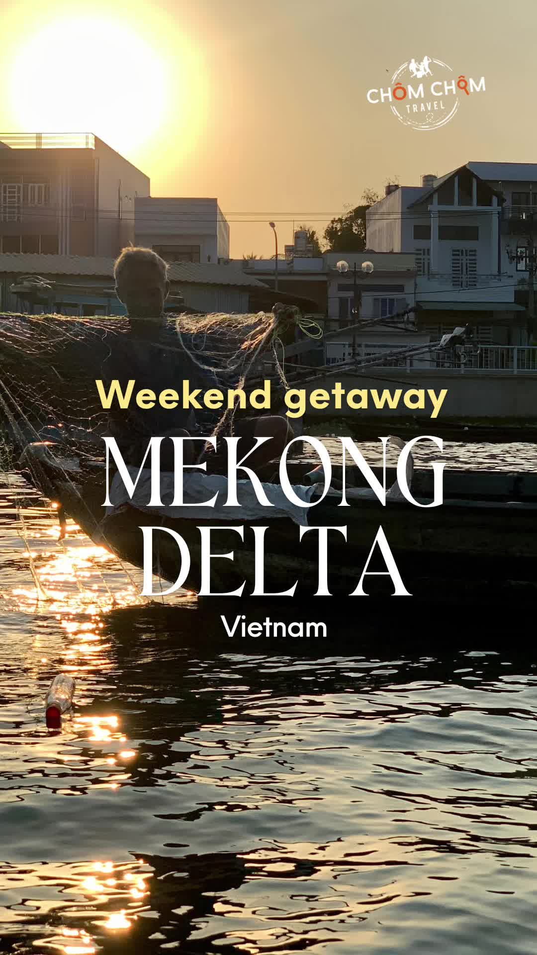 #vietnam #mekongdelta 📌 Save this 3-day itinerary in the mystic Mekong Delta for your weekend getaway with #chomchomtravel 📍Bến Tre - 1 day 1 night 🚗 A perfect destination for a quick escape from the hustle and bustle of Saigon with just a short drive away (2 hours)! Immerse yourself in hundreds of the coconut production factories that thrive here and witness local rustic life along the waterways. ✨Tip: Just be sure to take your time and stay overnight - you won't want to miss the unforgettable moments of this awe-inspiring experience with the locals. 📍 Cần Thơ - 2 days 2 nights If you're only here for the floating market, you are missing all the excitement! Continue your adventure on an easy 3-hour drive from Ben Tre to Can Tho, a captivating blend of cultural richness and natural beauty. We also love hitting the bustling streets and vibrant markets to discover the best local delicacies and the rich flavors of Mekong Delta cuisine. ✨ Tip: One of the most authentic ways to explore Can Tho is by taking a sampan cruise along the Mekong River to discover hidden gems through narrow canals, and embarking on an exhilarating private bike tour through the lush greenery. It is currently the best time to travel in the South Vietnam. Take this chance to craft a personalized trip with a local expert to discover the unique charm of the Mekong Delta, ensuring the most unforgettable and stress-free weekend spent with your loved ones!