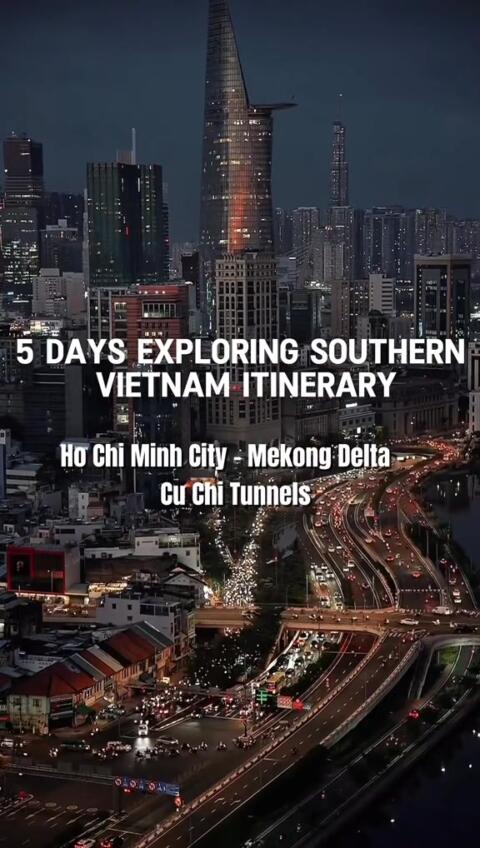 Planning a trip to Vietnam? 🇻🇳 Here&rsquo;s a 5-day Southern itinerary you shouldn&rsquo;t miss. DM &ldquo;Vietnam&rdquo; and we&rsquo;ll plan your trip for you ✈️ #vietnam #vietnamtravel #vietnamtrip #vietnamitinerary 