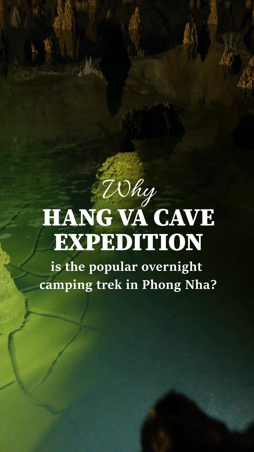 Why is the #HangVa #Cave #Expedition the most popular overnight #camping #trek in #PhongNha, #Vietnam? #Explore the world's unique tower cones pools, trek on rocky terrain, #experience #adventurous activities like rope #traversing, #descending, and #ascending, and camp in the deep jungle. And what&rsquo;s more? Watch the video to know the coolest new #adventure in Asia, as featured by #Forbes and on #BBC's #Planet #Earth III!