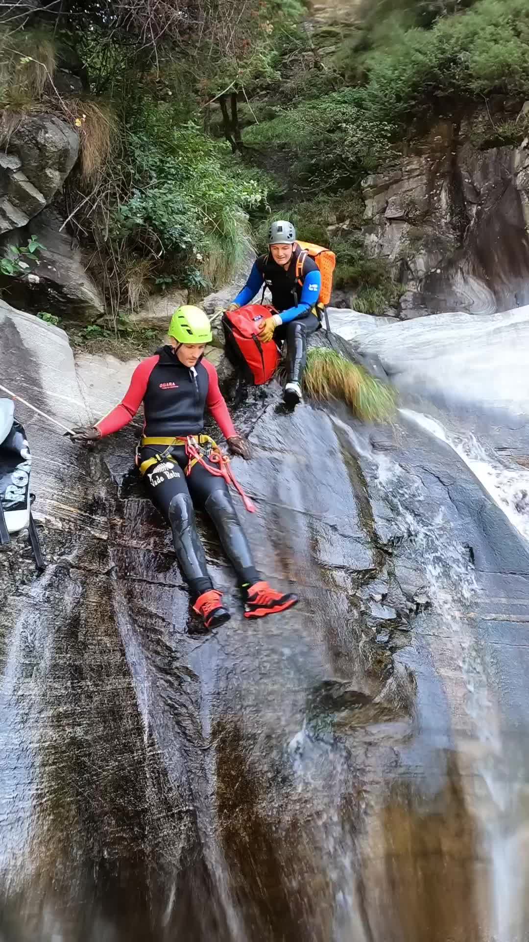 Think this slide needs tp be steeper #waterslide #canyoning #adventure #infiniteadventures credit @Heybarno @Abdn @user9984607368442 