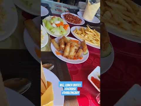 Buffet Menu for Vegetarian when at Cruise in Ha long bay, Vietnam #shorts #youtubeshorts