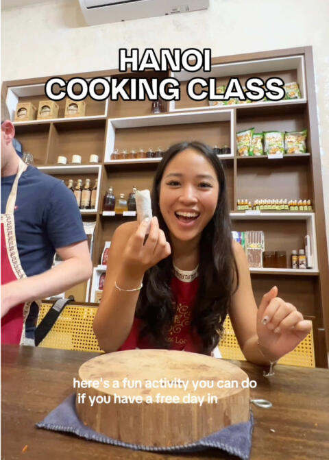 Replying to @coldsiopaooo we booked this cooking class on klook ☺️ Such a fun activity!  Use my code GEIAKLOOK when you book to get a discount.   @Klook Philippines  #hanoi #cookingclass #klook #vietnam #hanoiitinerary 