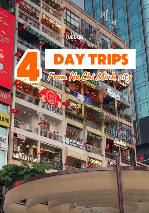☀️🚐 4 Must-Do Day Trips from Ho Chi Minh City HCMC isn&rsquo;t just skyscrapers & street food &mdash; it&rsquo;s also the perfect base for unforgettable day trips 😍 From tropical rivers to sandy dunes and coastal breezes, here are 4 experiences you can&rsquo;t skip 👇 1. Mekong Delta &ndash; River Life Escape 📍 My Tho / Ben Tre (2 hours from HCMC) 🕒 Full-day trip 💸 ~700k&ndash;1.3M VND depending on tour A peaceful getaway into the countryside: coconut workshops, rowing through palm-lined canals, local lunch, and slow river vibes 2. Cu Chi Tunnels &ndash; Vietnam War History 📍 Cu Chi District (1.5 hours from HCMC) 🕒 Half-day or full-day 💸 ~500k&ndash;1M VND Step inside a massive underground tunnel network used during the war. Crawl through reconstructed tunnels, learn real stories from locals 3. Mui Ne &ndash; Sand Dunes & Beach Chill 📍 Mui Ne, Binh Thuan (3.5&ndash;4 hours from HCMC) 🕒 Best for a full-day or sunrise trip 💸 ~1M&ndash;1.8M VND Known for its stunning red & white sand dunes, kitesurfing beach, and desert-like landscapes. Take a jeep ride at sunrise for crazy good photos 4. Vung Tau &ndash; The Easiest Beach Getaway 📍 Vung Tau City (2 hours from HCMC) 🕒 Full-day trip 💸 ~300k&ndash;1M VND Closest beach from HCMC, fresh seafood, Christ the King statue hike, and breezy beaches. Super easy to reach and perfect if you just want to relax by the sea ✈️ Traveling to Vietnam soon? 📌 Save this list for your trip & plan the best day trips from HCMC 👀 Follow us for more hidden spots, local tips & travel hacks in Vietnam!  #tubudd #vietnamitinerary #vietnamtraveltips #thingstodoinvietnam #hochiminhcity 