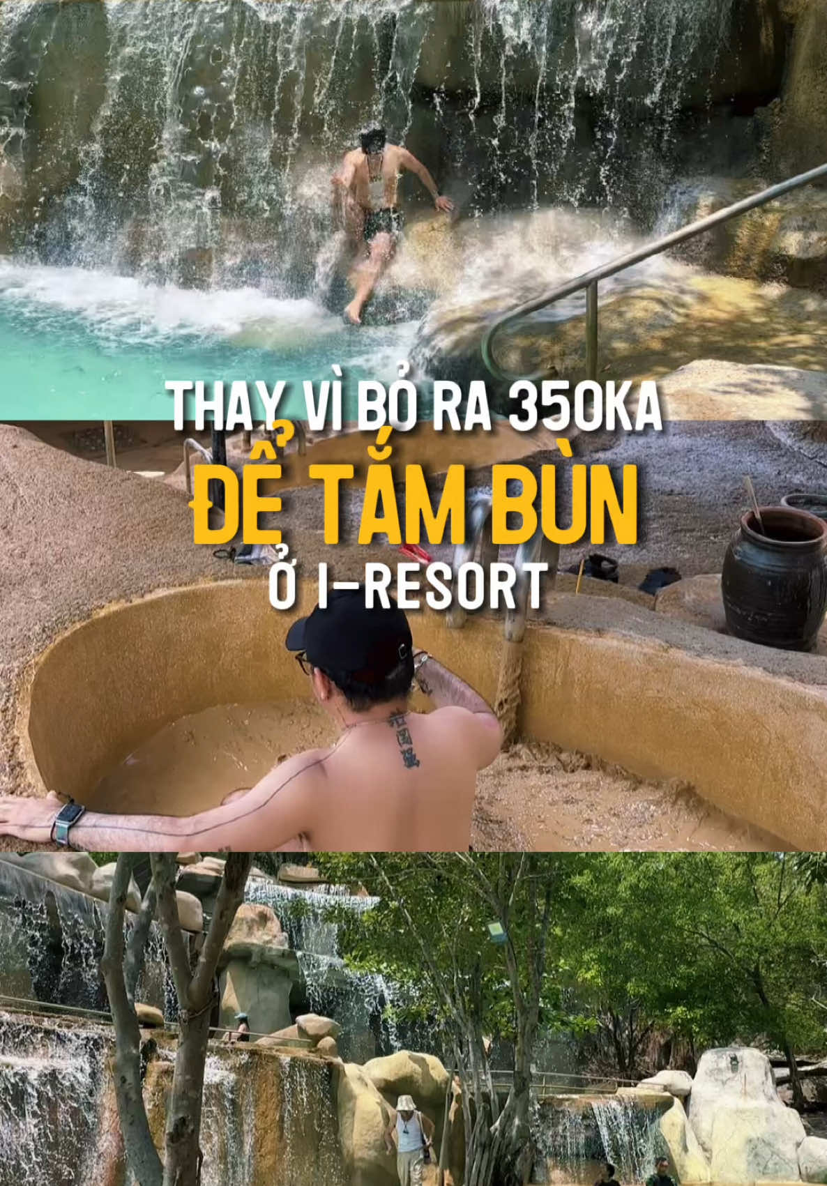 Thay v&igrave; bỏ ra 350ka để tắm b&ugrave;n kh&ocirc;ng th&ocirc;i, th&igrave; h&atilde;y trải nghiệm thử combo tất tần tật ăn chơi tắm b&ugrave;n tắm hồ v&agrave; c&ocirc;ng vi&ecirc;n nước n&agrave;y ở I-Resort nha. Lần n&agrave;y quay lại tui thấy nhiều c&aacute;i mới lắm 🙉😁 #nhatrang #cuongkhii #reviewdulich #iresortnhatrang #dulichnhatrang #travelblogger 