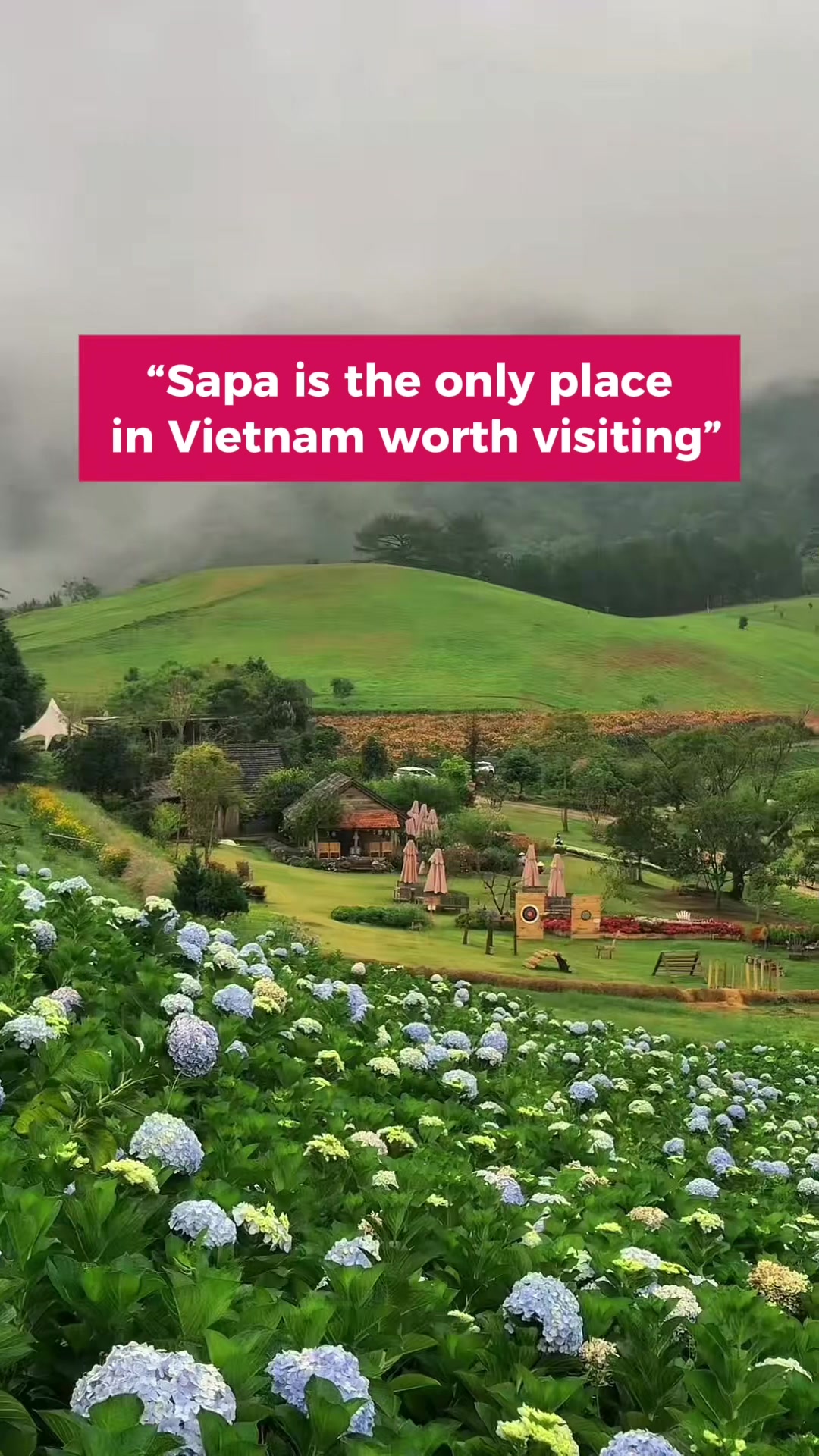 They said &ldquo;Sapa this the only place with the best cloud and moutain&rdquo;... and then you find yourself here &mdash; in Da Lat. 📍 Tucked away in Vietnam&rsquo;s Central Highlands, Da Lat is known as the City of Eternal Spring &mdash; where pine forests, misty hills, and colorful flowers meet French villas and hidden waterfalls. 🇻🇳✨ If you&rsquo;re chasing nature, cool weather, and a touch of romance, this is your perfect escape. ✈️ From Ho Chi Minh City, fly directly to Lien Khuong Airport (just 30 km from town), or take the scenic 6&ndash;8 hour bus through winding mountain roads. 🚆 From Hanoi, catch a direct flight or hop on a 24&ndash;30 hour journey by bus or train &mdash; it&rsquo;s long but full of views you&rsquo;ll never forget. 🌸 Want the full Da Lat experience &mdash; from waterfalls to flower fields and dreamy cafes? Book your next adventure with Meetup Travel. DM us to plan your trip! 🌿 #sapa #dalat #vietnam #vietnamtravel #vietnamtoiyeu