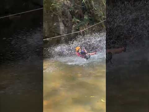 What if your brakes are... just water? 😆#dalatcanyoning