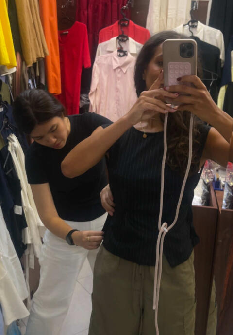 Hanoi tailoring has me in my full fashion girl era 🇻🇳✨ Pick a fabric, get measured, come back 3 days later to a custom fit that looks designer. The trousers? Perfect. The top? Elite. Vietnam couture is actually undefeated. #HanoiTailor #VietnamFashion #CustomMadeClothes #SEAsiaTravelGirls #travelstyle 
