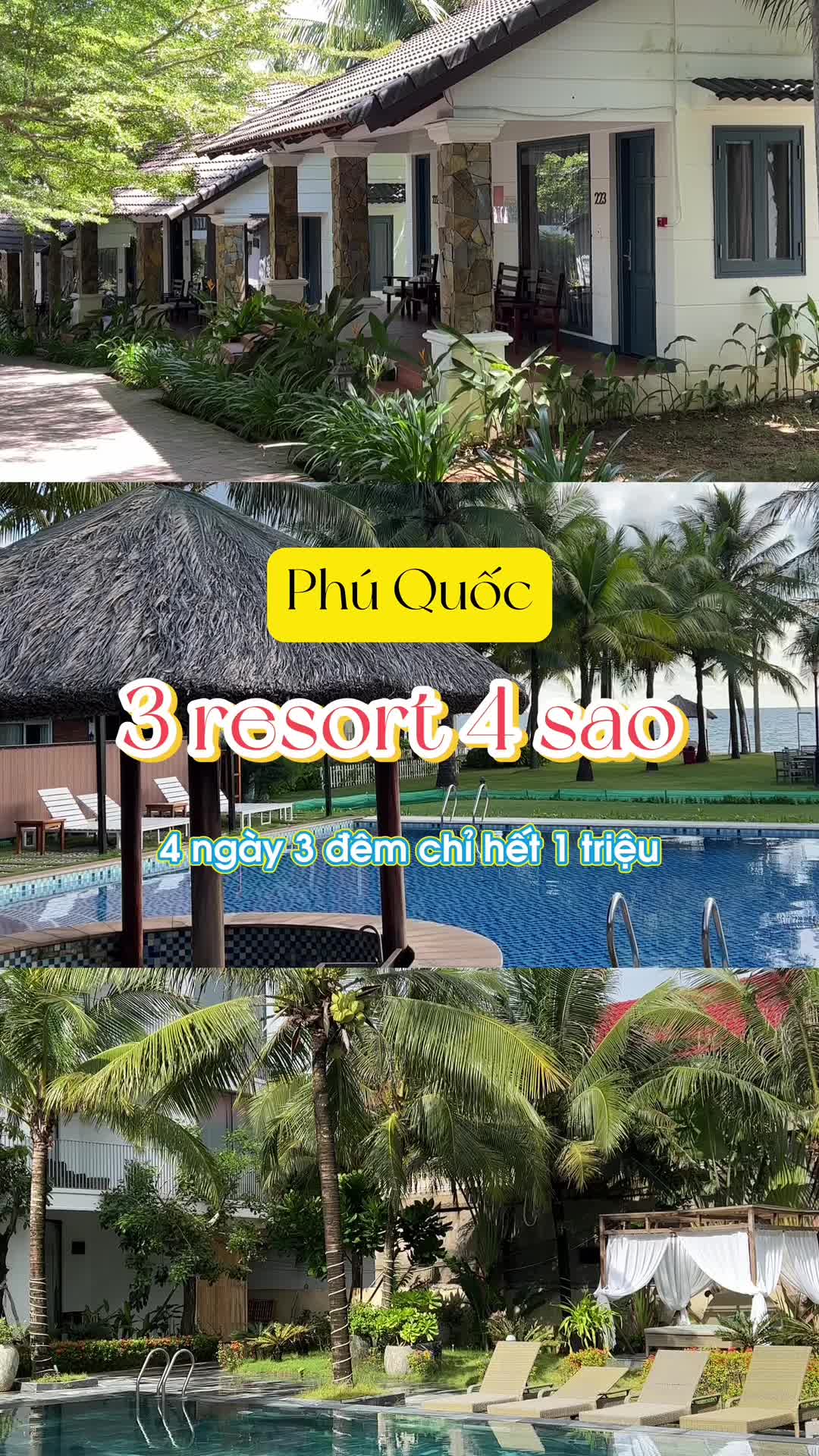 Ở 3 đ&ecirc;m 3 resort 4 sao Ph&uacute; Quốc m&agrave; hết 1 triệu.  - The Palmy Ph&uacute; Quốc Resort - Famiana Resort Ph&uacute; Quốc - Santa Garden Resort Ph&uacute; Quốc #subonday #subondichoi #learnontiktok #ancungtiktok #phuquoc #checkinphuquoc #thepalmyphuquocresort #famianaresortphuquoc #santagardenresortphuquoc