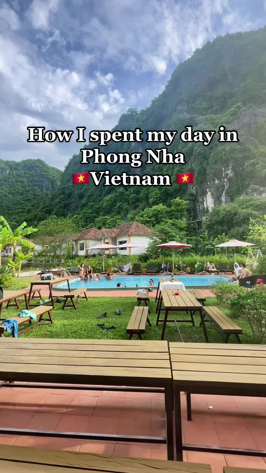 A day in Paradise Cave and Phong Nha Cave in Phong Nha Ke Bang National Park, Vietnam 🇻🇳 #travel #traveltiktok #vietnam #phongnha #phongnhakebang #cave #explore #backpack #foryou #foryoupage #fyp 
