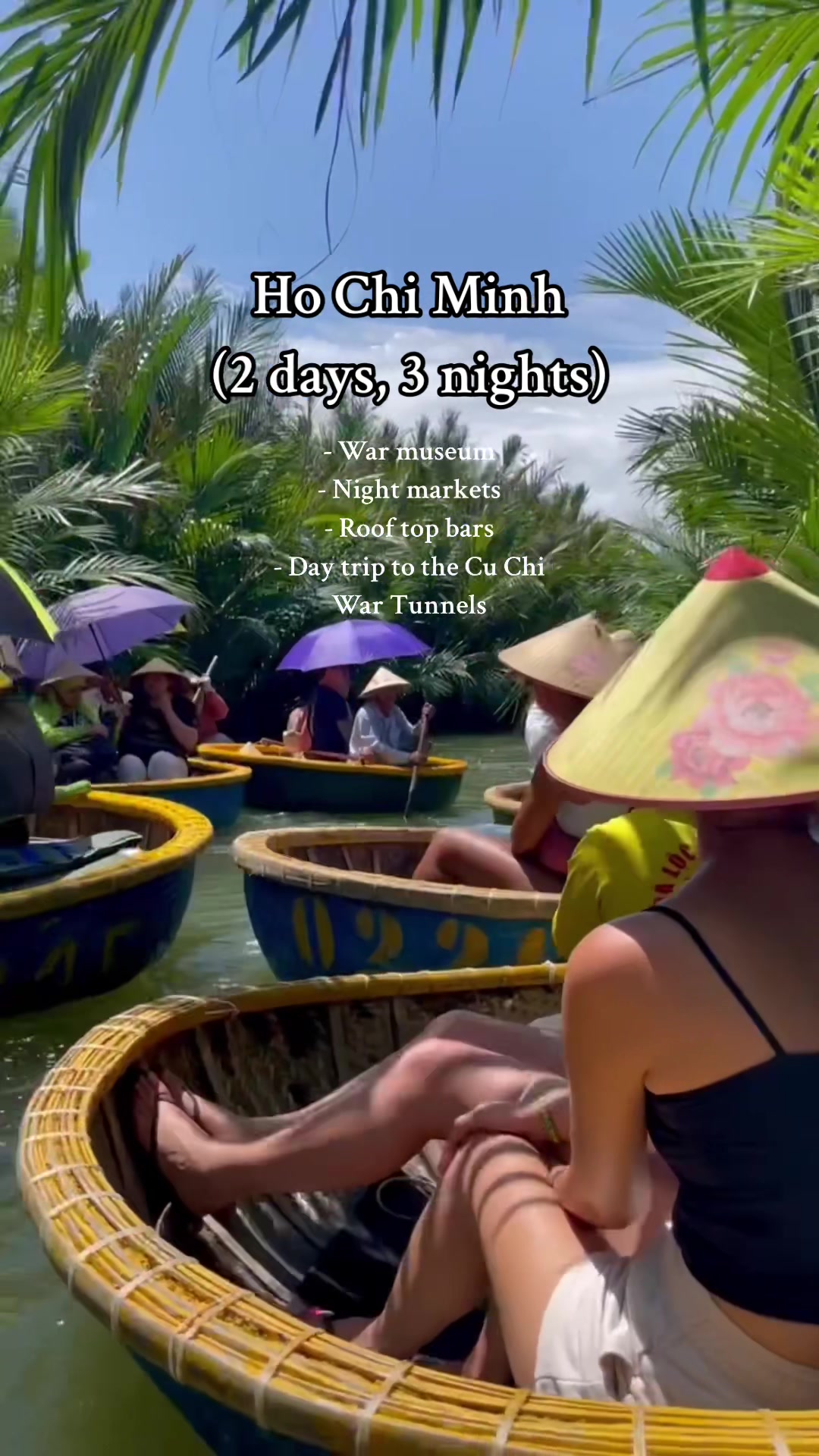 2 week travel itinery, Vietnam 🇻🇳  Hanoi - Rickshaw ride round the city - Train street (tips and tricks) - Try egg coffee  - Visit St Joseph&rsquo;s cathedral  - Walking city tour - Try Banh mi po  - The note cafe - Joan Kiem Lake - Puppet show - The red bridge - Skyline bar Ha long bay  -Cruise arojnd the limestone karsts - Visit caves - Kayaking - Island hopping - Enjoy seafood Ninh Binh - Stay in a local home stay - Boat ride down the river - Hostel - Bike ride round ninh binh - Hike the dragon mountain Hoi An - Get customised clothes made - Vietnamese cooking class - Basket boats  - Lantern making  - Markets - Spend a day at the beach Ho Chi Minh - War museum - Night markets - try some local grub - Roof top bar - Day trip to the Cu Chi War Tunnels make sure to keep an eye for our next itinery.  #vietnamtravel #solotravel #fyp   #vietnam #travel #travelitinerary #travelling 