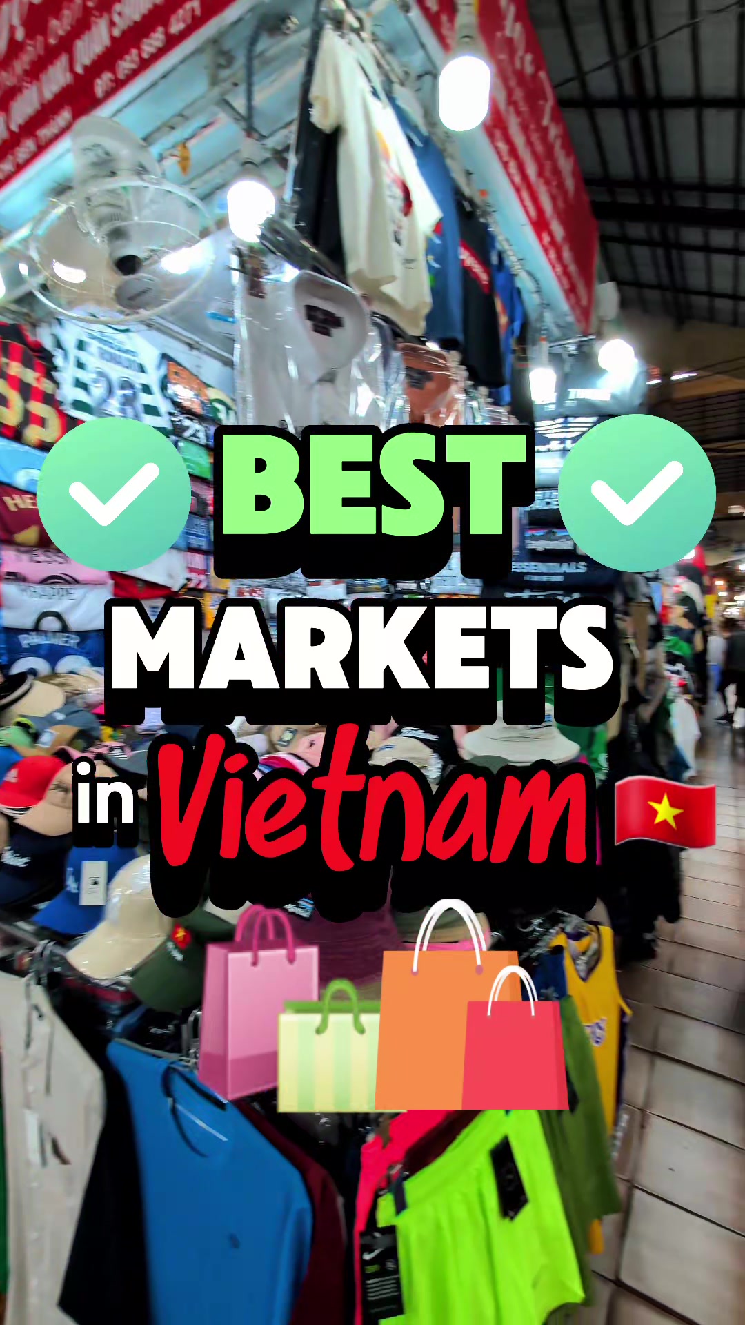 Save this post for your shopping spree 😌🛍️🇻🇳 We&rsquo;ve been to more Vietnam markets than we can count, these are the ones we recommend! 🛍️ 🧭 HANOI &bull; Dong Xuan Market for dried fruit, tailoring, coffee &bull; Dong Xuan Street for shoes, watches, bags, fakes &bull; Hang Da Market for ceramics + fruit &bull; Hang Gai Street for silk, tailors, local crafts 🍜 DA NANG + HOI AN &bull; Con Market for food court, dried snacks, fruit &bull; Han Market for tailors, tourist shirts, textiles &bull; Hoi An Night Market for street food, seafood, souvenirs 📦 HCMC &bull; Ben Thanh Market for fake wear, tourist shirts, fake watches (haggle haggle haggle!) &bull; Saigon Square for air-conditioned clothes market at great prices &bull; Binh Tay Market for bulk snacks, coffee, candy &bull; An Dong Market for clothes, accessories, tailoring We included links + tips for each one in our guide (link in bio 🔗). Or drop us a (DM) direct message and we&rsquo;ll send them your way! 💬 Do you travel to shop or rather skip it? 🛍️😌❌ . . . #VietnamTravel #Hanoi #Saigon #DaNang #TravelVietnam #BudgetTravel #VietnamTips #travelcouple 