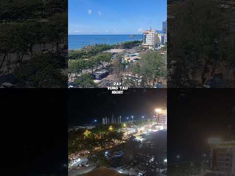 View of Day and Night in Vung Tau #travel #travelvlog #traveling #trending #trend #shorts #short
