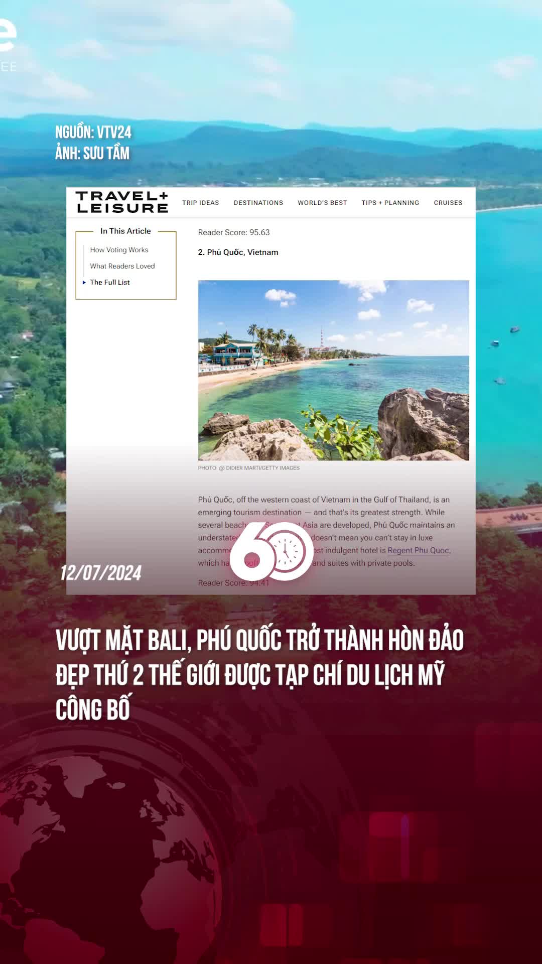 PH&Uacute; QUỐC VƯỢT MẶT BALI ĐỂ XẾP TRONG DANH S&Aacute;CH NHỮNG H&Ograve;N ĐẢO ĐẸP NHẤT #tiktoknews #theanh28news #theanh28 #60giay