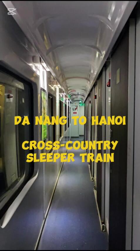 Had our own cabin in a 17-hour cross-country train ride from #DaNang to #Hanoi 🤍 This was one of our favorite parts of the trip! Strongly recommending to put this on your list too if you're ever visiting Vietnam! PS @mara.dagat, our digital nomad, was able to work in transit ✨