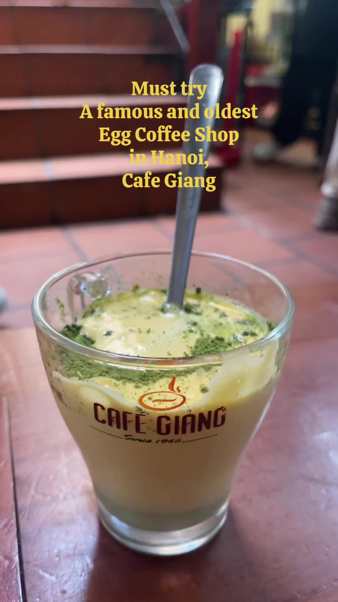 Best Egg coffee shop #hanoi #vietnam #fyp 