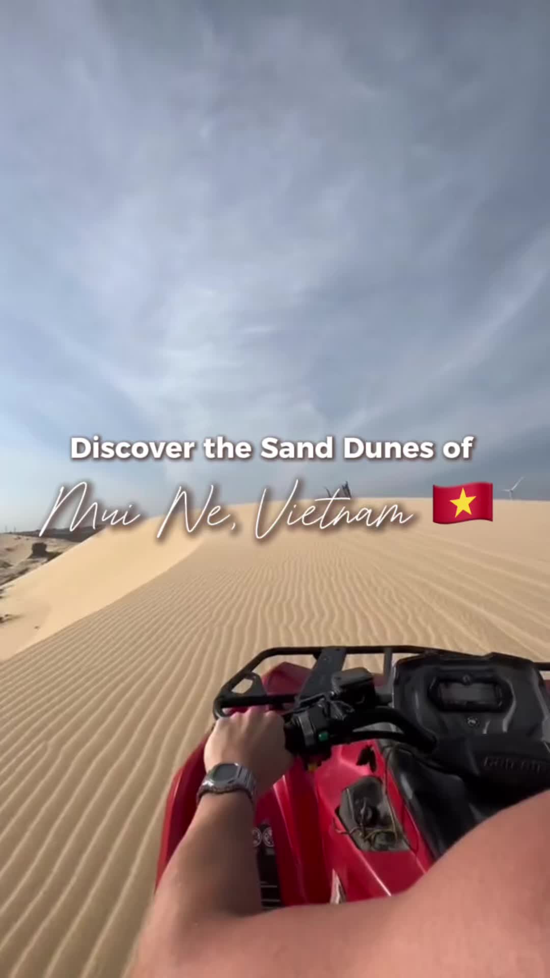 Discover the surreal beauty of Mui Ne&rsquo;s golden sand dunes 🌵. Perfect for a thrilling 4x4 ride or a serene sunset walk on Vietnam&rsquo;s most famous dunes 🌅 #MuiNe #VietnamAdventure #SandDunes #mylainternational #travel #reviewtravel #mylareview #internationalexplorer