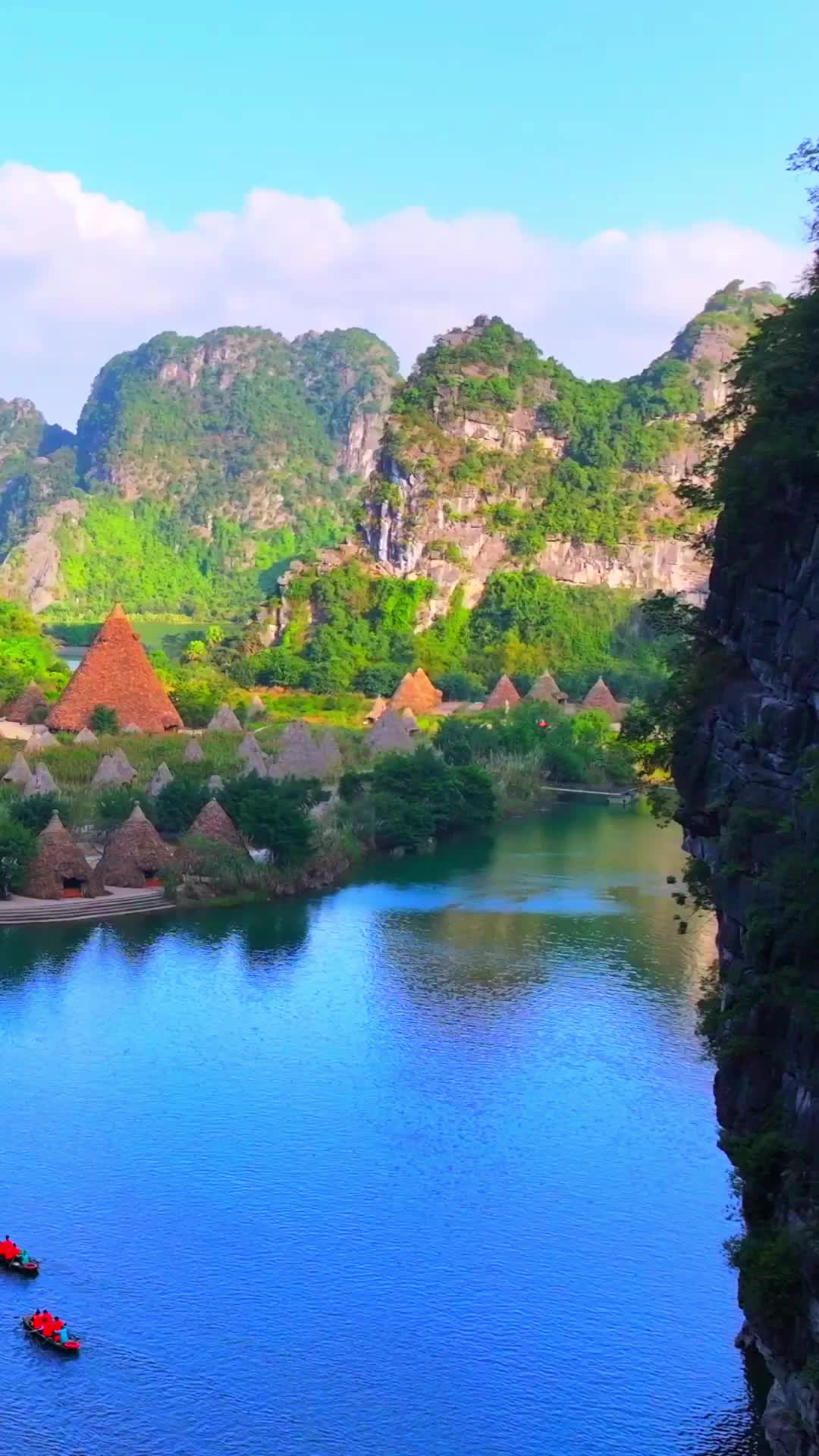 Đảo Kh&ecirc; Cốc &ndash; Nơi t&aacute;i hiện sinh hoạt cộng đồng của cư d&acirc;n cổ Tr&agrave;ng An, Ninh B&igrave;nh  #amazingvietnam #đảokhuecoc #ninhbinh #xuhuong