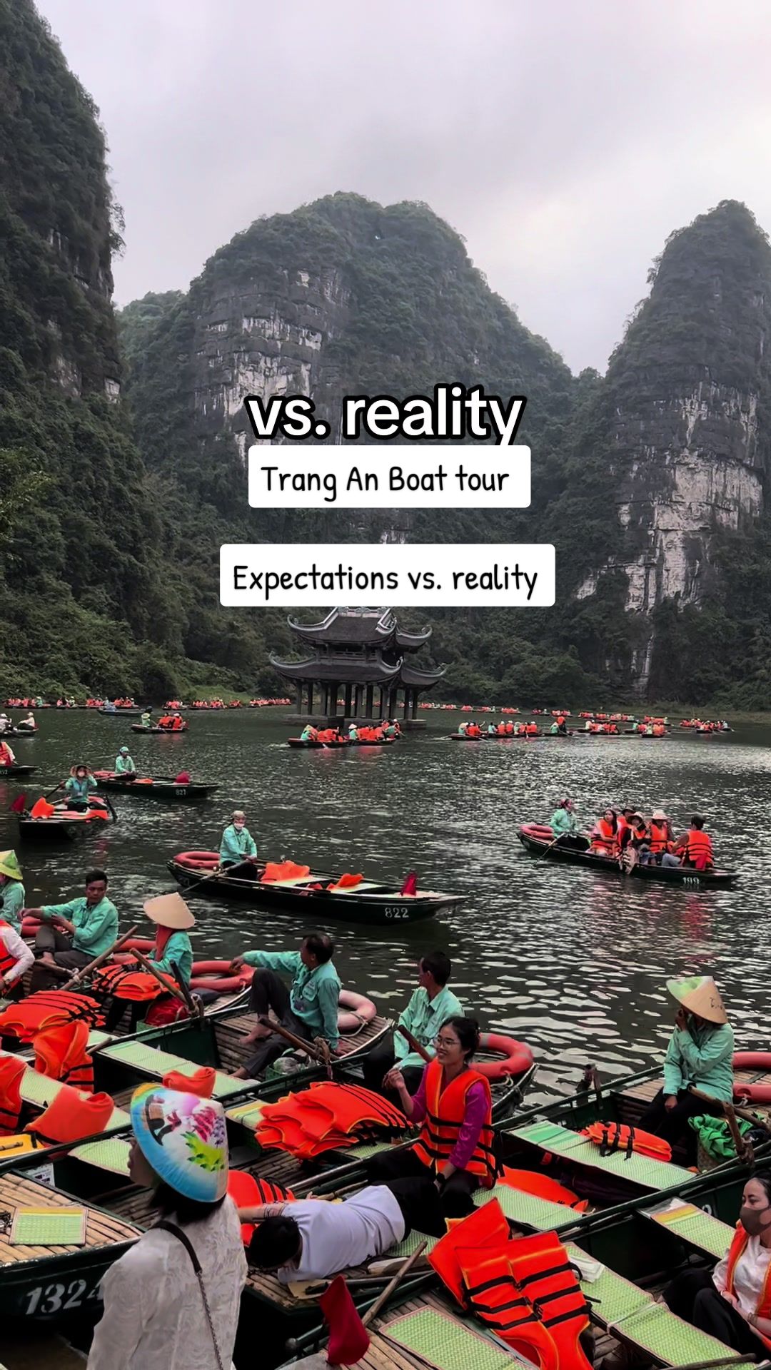 I just can&rsquo;t 😅😂 __ #trangan #tranganboattour #tranganninhbinh #ninhbinh #vietnam #backpacking #touristtrap #tiktokvsreality #instagramvsreality #expectationsvsreality 