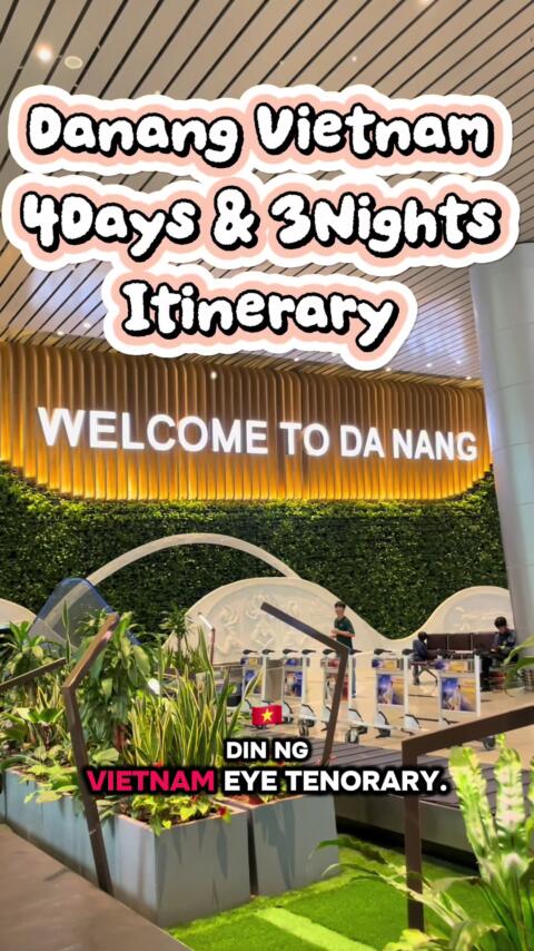 Danang Vietnam Itinerary 🇻🇳🇻🇳🇻🇳 #vietnamtravel #traveltiktok #viralvideo #fyppppppppppppppppppppppp #danang 