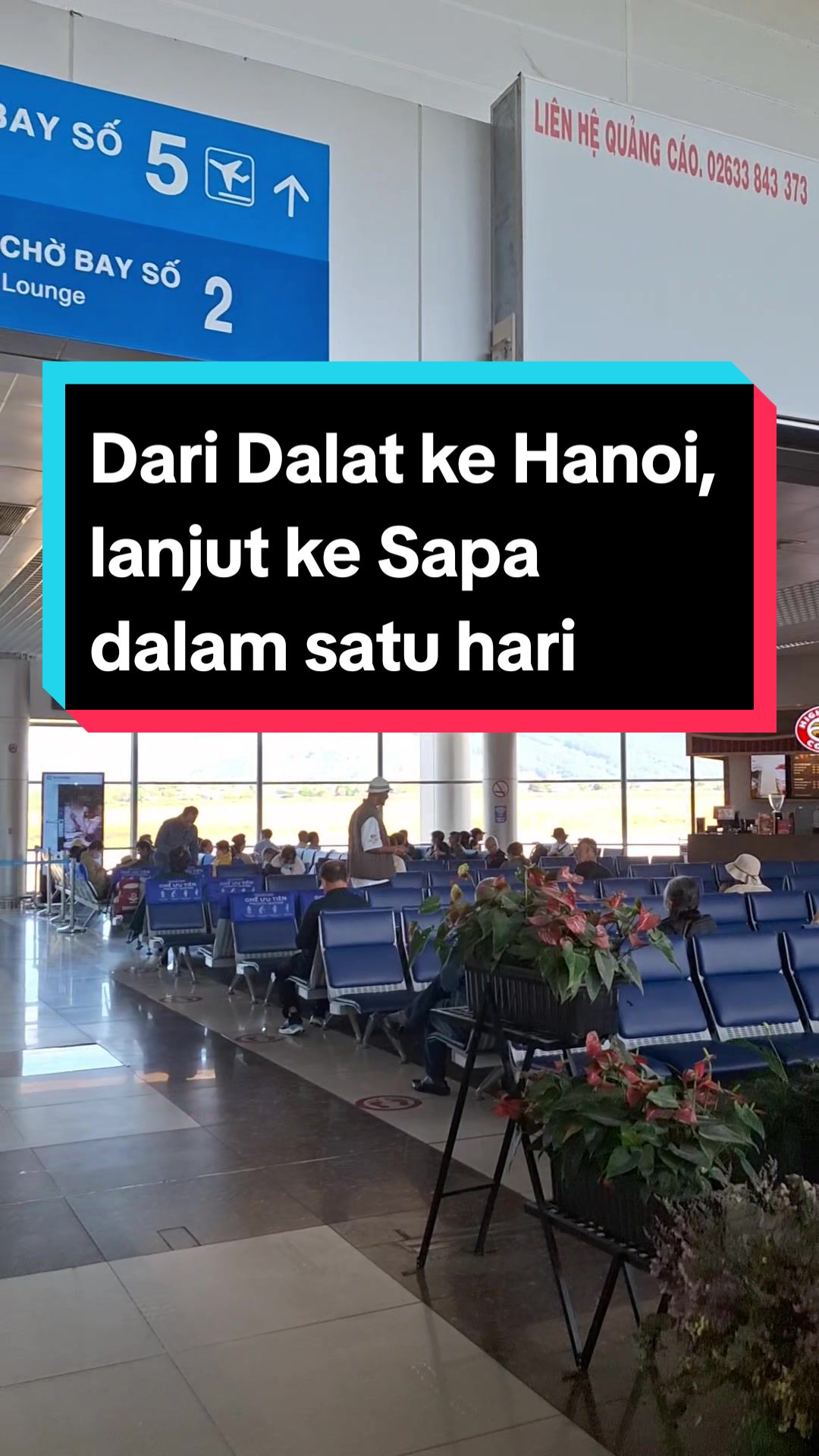 Dari Dalat ke Hanoi terus mau lanjut ke Sapa. Ikuti terus perjalanannya.  #dalat #dalatairport #vietjet #sapa #dalatsapa #dalathanoi #hanoisapa #dalattrip #vietnamtrip #solotripvietnam #noibaiairport #hanoiairport #sapatrip #fansipan 