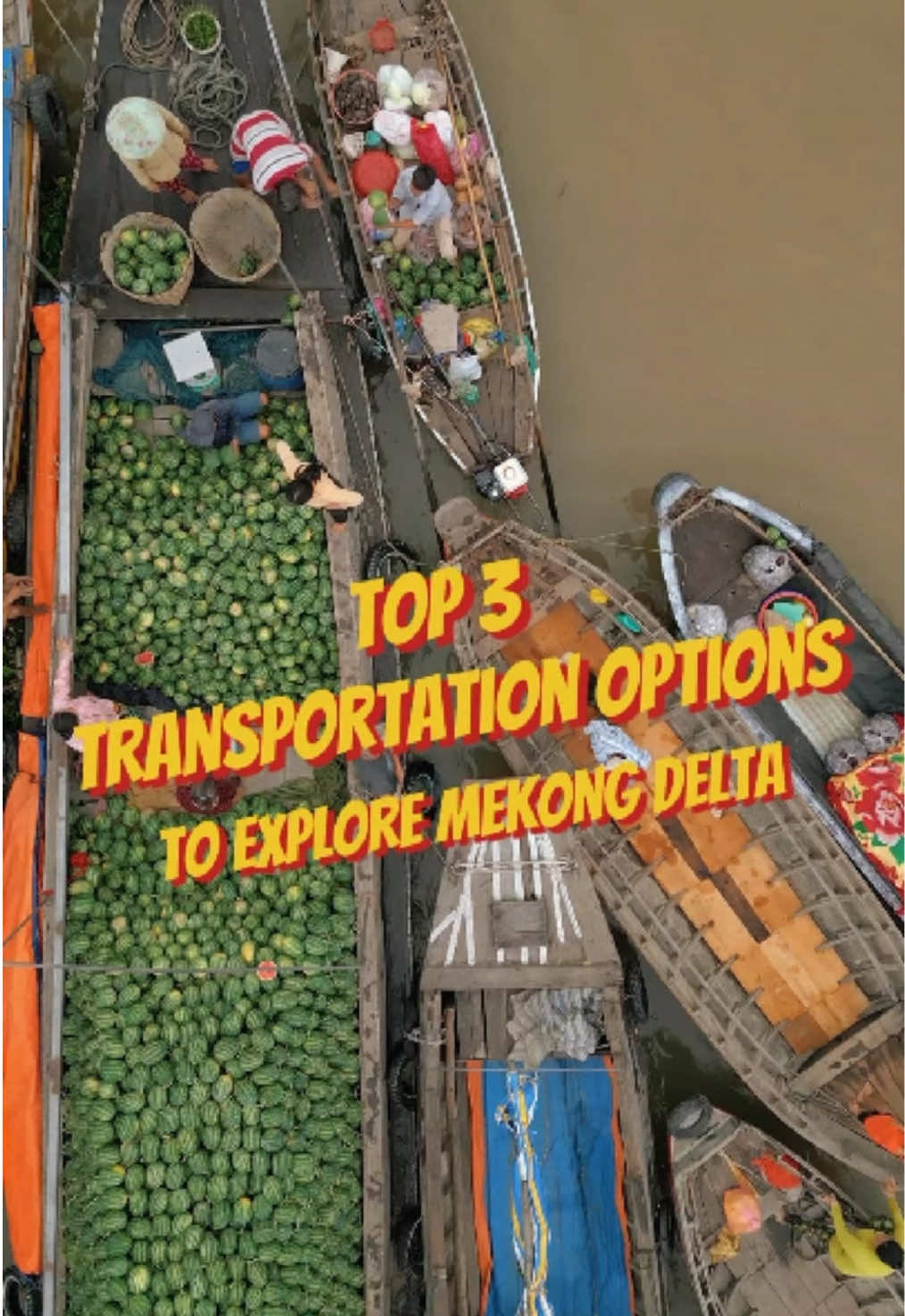 The Mekong Delta, the 7th longest river in Asia, is a region of stunning beauty and hidden secrets ✨ Let's check out the top 3 transportation options for a good Mekong Delta tour  #JoyJourneys #mekongdelta #saigontravel #traveltovietnam #hochiminhcity #morethanatrip #cuchitunnels