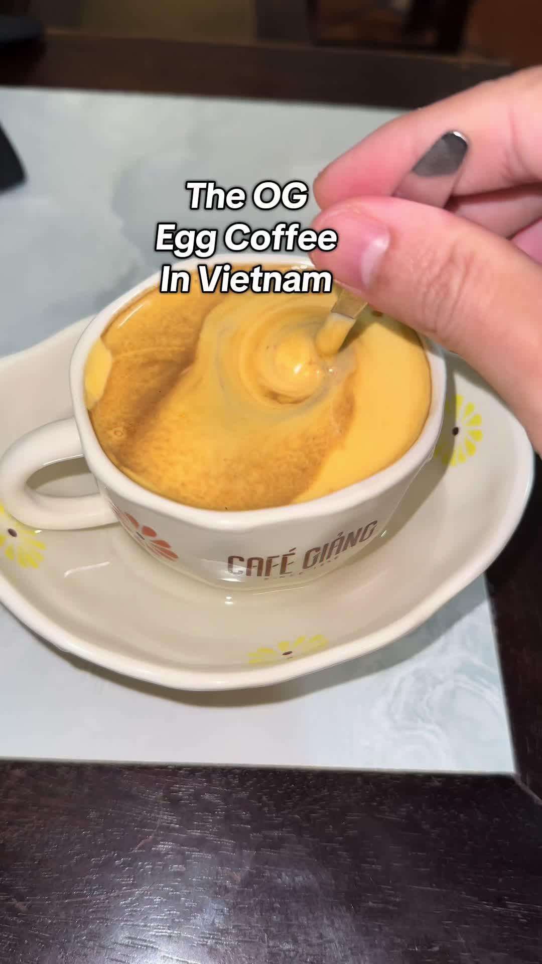 Cafe Giang 📍Hanoi #eggcoffee #coffee #hanoi #vietnam #travel