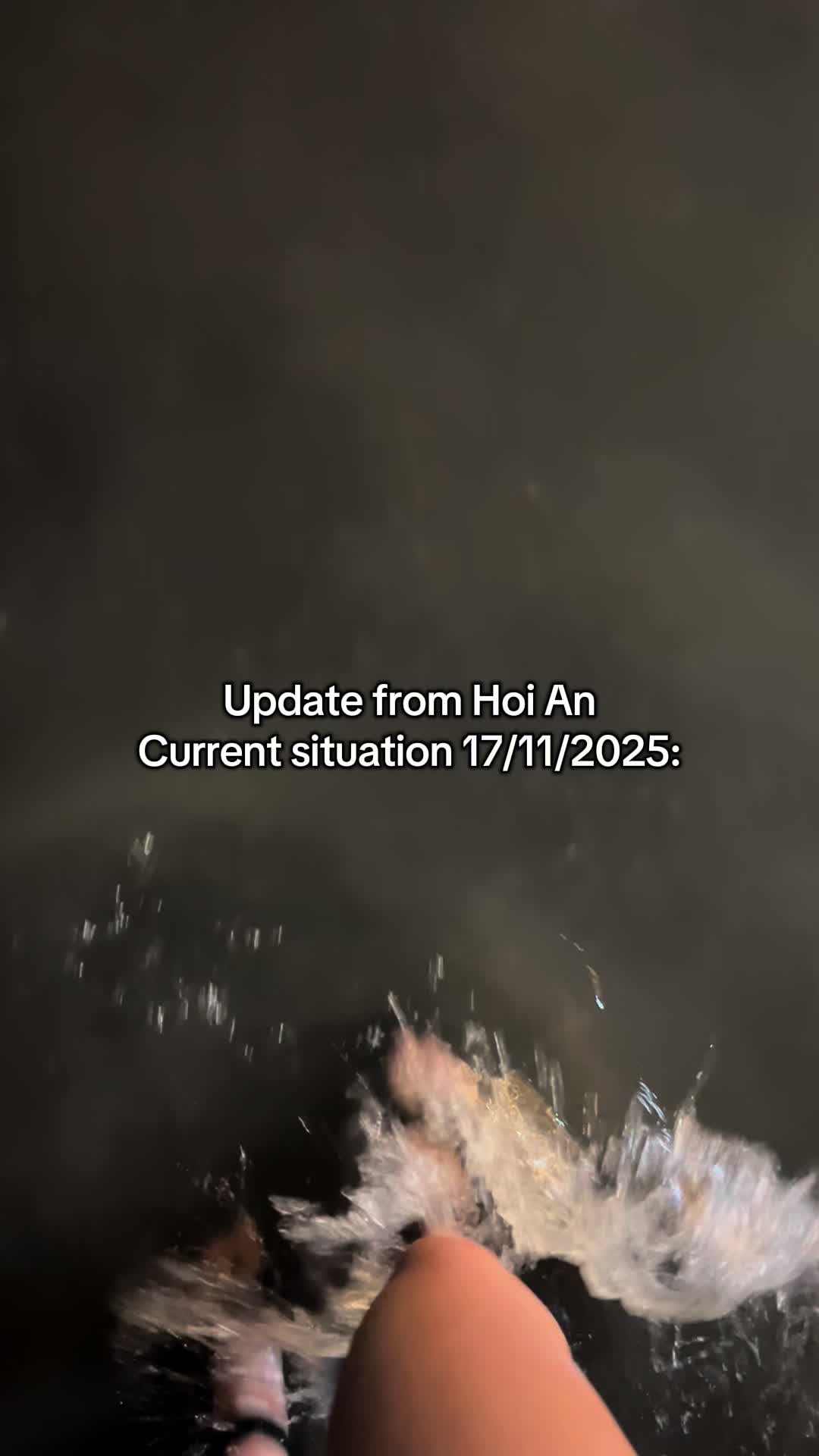 Real-time flood update from Hoi An, some streets are ankle-deep in water. #hoian #vietnam #travelupdate #flooding #vietnamtravel #hoianfloods 