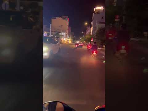Motorbike at night #danang #vietnam #travel #traffic #shorts