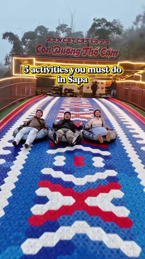 ✨ Top 5 Must-Do Adventures in Sapa 🇻🇳🏔️ 1️⃣ Rainbow Slide - Race down colorful lanes with mountain views 🌈 2️⃣ Rong May Glass Bridge - Walk above the clouds at breathtaking heights 🌫️ 3️⃣ Sky Bridge Walk - Challenge yourself on a suspended bridge in the sky 🌉 4️⃣ Sky Swing - Swing high above the mountains and feel the ultimate adrenaline rush 🌪️ 5️⃣ Mountain Coaster - Twist and glide through scenic alpine tracks 🎢 Ready for an unforgettable mountain adventure? 💌 DM me for the best Sapa tour deals! #sapa  #sapavietnam  #visitvietnam  #vietnamtravel  #adventuresapa 