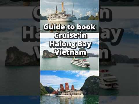 Guide to book cruise in Halong bay Vietnam #travel #halongbay #tours #halongbaycruise