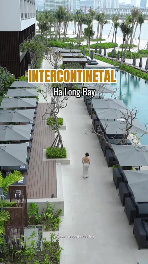 Cần g&igrave; bay tận đ&acirc;u xa, ngay Hạ Long đ&atilde; c&oacute; Resort 5✨ s&aacute;t biển chuẩn thương hiệu quốc tế IHG #hantours #halong #intercontinentalhalong #reviewhalong #traveltiktok 
