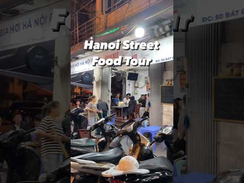 HANOI STREET FOOD TOUR #authenticvietnam #shorts