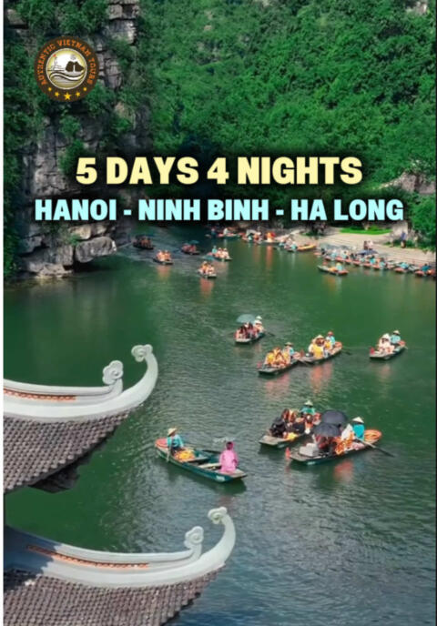 🇻🇳 5 Days in Northern Vietnam: The Ultimate Hanoi, Ha Long, & Ninh Binh Guide!  Short on time but want to see the best of the north? This 5-day journey takes you from Hanoi&rsquo;s buzzing street life to Ha Long Bay&rsquo;s limestone wonders and the peaceful landscapes of Ninh Binh 📩 Are you planning a trip to Vietnam soon? DM us to book your spot! #fyp #ninhbinh #halong #hanoi #vietnam 