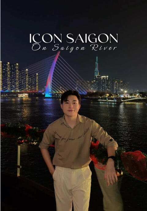 Ăn tối tr&ecirc;n du thuyền với ny ngắm th&agrave;nh phố về đ&ecirc;m si&ecirc;u l&atilde;ng mạn lu&ocirc;n &aacute;aa  #iconsaigoncruise #duthuyensaigon #antoilangman #baobanhbao2308 