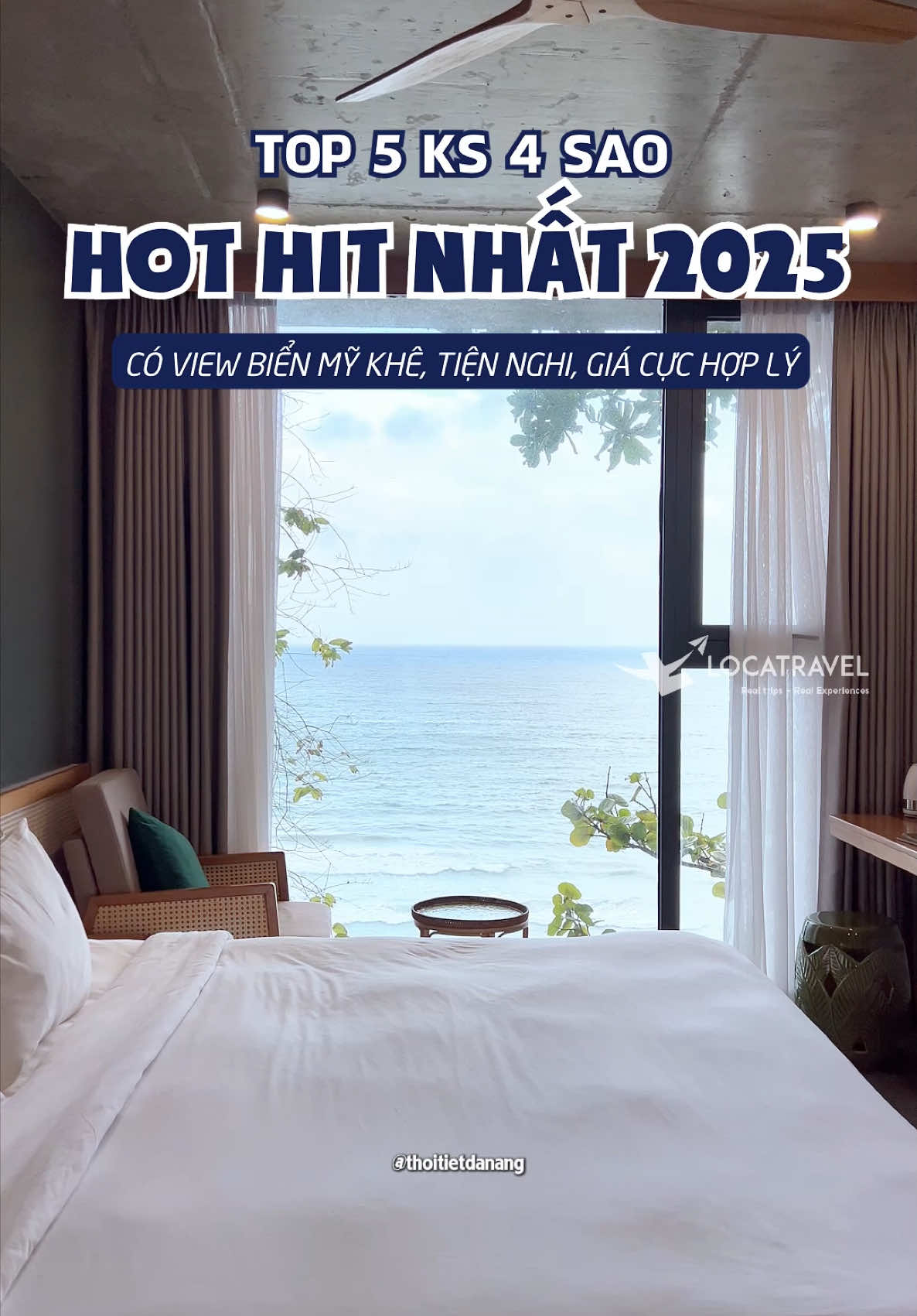 Top 5 kh&aacute;ch sạn 4 sao đ&aacute;ng trải nghiệm nhất năm 2025 #thoitietdanang #xuhuong #locatravel #thoitiet #dulich2025 #khachsan #hotel #khachsanviewbien #dulichdanang #hotel #top 