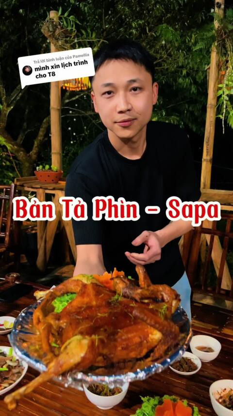 Trả lời @Pamellia  Trải nghiệm kh&aacute;m ph&aacute; bản homestay nh&agrave; của Mẩy , Tả Ph&igrave;n Sapa - ăn tối thưởng thức m&oacute;n g&agrave; đen tại bản #thoitietsapa #homestaysapa  #bantaphinsapa #dulichtaybac #taphinsapa #amthuctaybac  @Thời tiết Sapa 