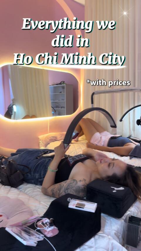 All the beauty/healthcare stuff we did in Ho Chi Minh City!! Love love love Vietnam so much, the price is unbeatable 🇻🇳✨  #saigontravel #hochiminhcityspa #hochiminhcitysaigon #hochiminhcitytiktok 