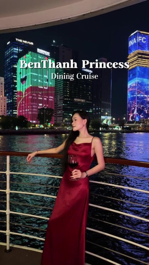 Hẹn h&ograve; ăn tối tr&ecirc;n du thuyền ngắm view S&agrave;i G&ograve;n si&ecirc;u đẹppp 🛥️ #henhosaigon #duthuyen  #benthanhprincess #duthuyenbenthanh #BếnTh&agrave;nhPrincess