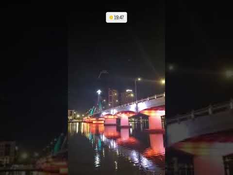 A Bridge in #danang  at night, #shorts, #short