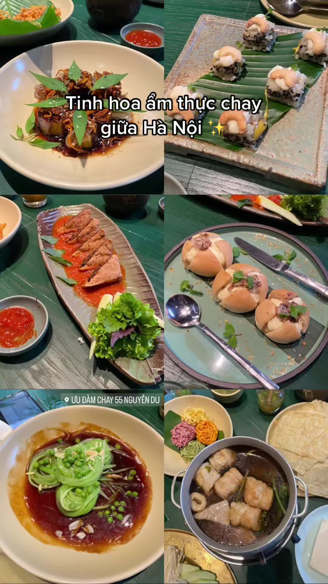 Best Vegetarian Restaurant in Hanoi??? - Ưu Đ&agrave;m Chay 📍55 Nguyễn Du, H&agrave; Nội #review #reviewfood #veggie #vegan #hanoi #hanoifood #vegetarian #fyp #like #vietnam 