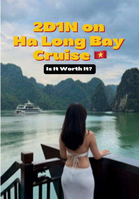 2D1N on Ha Long Bay Cruise is it worth it? 👀 We went with @Majesty Prime Cruise on 23&ndash;24 Sept 2025, literally the last cruise before Typhoon Ragasa 😭🌧️ Flew from Da Nang ✈️ Hanoi, stayed in Old Quarter, then got picked up right from our Airbnb 🚐 We originally booked Genesis Regal, but it was sold out so they moved us to Majesty Prime, best upgrade ever! The boat&rsquo;s newer, fewer cabins, super calm & clean ✨ 🛳️ Highlights &bull; Lunch with a view 🥂 &bull; Dark & Bright Cave &bull; Sunset party + squid fishing 🎣 &bull; Morning coffee + kayaking ☀️ We got the Junior Suite, paid around 340 USD / 2 people including Hanoi transfers 💸 (Price may vary, check their official site for updated rates!) Customer service? 10/10, they even credited our cancelled transfer for food & drinks on board 🥰 Would I recommend it? Absolutely. Ha Long Bay&rsquo;s even more beautiful in person 💚 #vietnam #digitalnomad #travel #traveltiktok #halongbay 