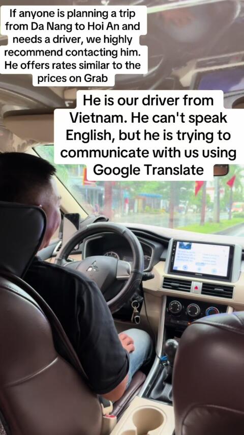 If anyone is planning a trip from Da Nang and Hoi An and needs a driver, we highly recommend contacting him. He offers rates similar to the prices on Grab❤️❤️  feel free to contact me if you needed his contact information ❤️❤️#danangdriver