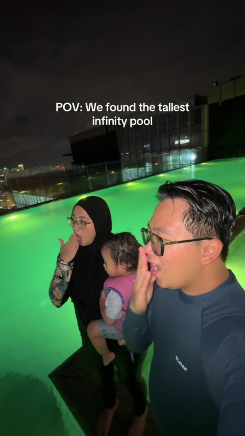 The tallest infinity pool at Hanoi! 📍Epic Tower, Swiss Belresidences, Hanoi, Vietnam 🇻🇳 @Alwan Nadhirah 