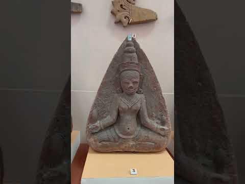 Museum of Cham Sculpture in Danang, Vietnam. Sculptural And Art Relics Of The Ancient Champa Kingdom