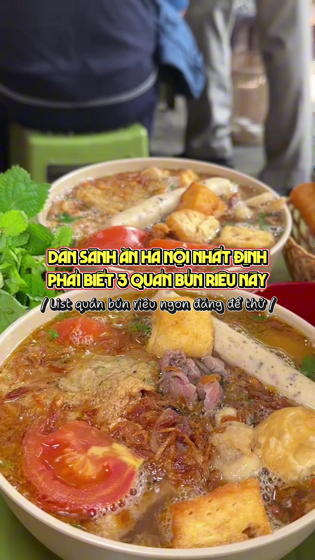 D&acirc;n s&agrave;nh ăn HN nhất định phải biết 3 qu&aacute;n b&uacute;n ri&ecirc;u n&agrave;y #lankhaphanoi #hanoi #foodreview 