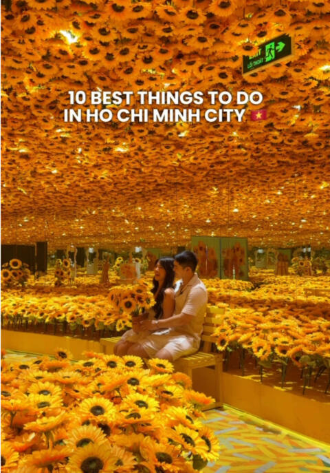 BEST things to do in HCMC, Vietnam 🇻🇳✨⬇️ Ho Chi Minh City completely surprised us. It&rsquo;s busy, chaotic, colorful, and full of fun places that made this trip way more special than we expected 😍 From creative cafes to iconic landmarks and pretty photo spots, there&rsquo;s so much to do here. Some of our favorite spots from this trip: 🌻 Meta Show ⛪ Ola Hale 🌸 Cai To Chim 🐠 Nham Cafe 📮 Saigon Central Post Office 📚 City Book Street 📸 Photo Objet 🌿 Oasis Cafe 📚 Ngam Cafe 🌆 Vinhomes Central Park #hochiminhcity #vietnamtravel #saigon 