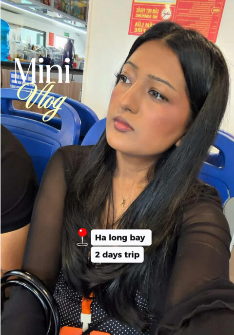 Everything we did at Ha long bay cruise for 2 days. #vietnam #travelvietnam #halongbaycruise #nepalitiktok 