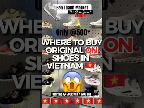 Vietnams Cheapest Shoe Market👟🇻🇳#benthanhmarket #nike #adidas #onitsukatiger #newbalance #sneakers
